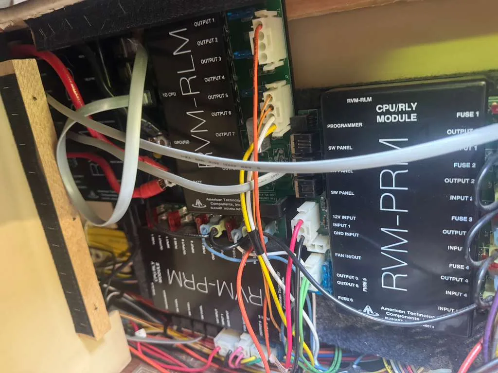 Mobile RV electrical panel repair and breaker replacement at a Florida campground